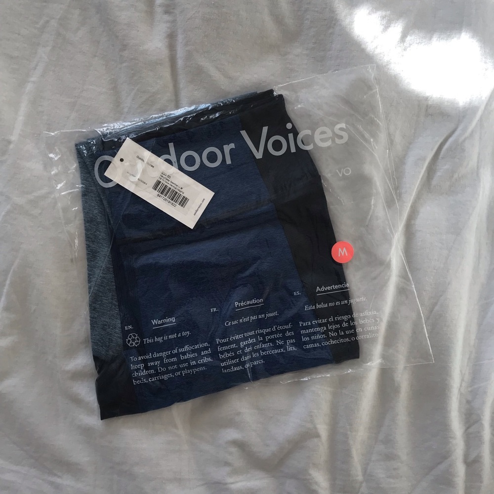 NWT Outdoor Voices Tri-Colored Leggings